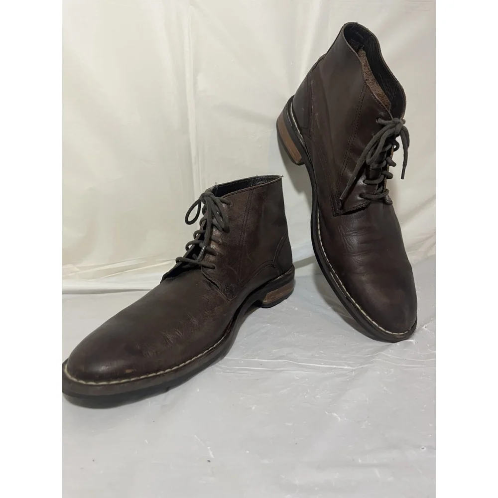 Cole Haan Canton Brown Leather Chukka Ankle Boot C11858 Mens 12 M Excellent_3